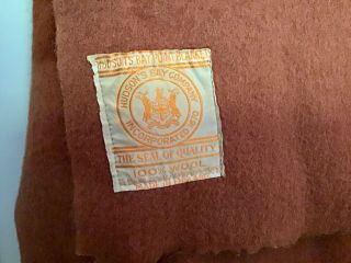 Vintage HUDSON BAY 4 Point Blanket 100 Wool England 70 