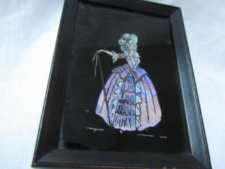 Antique Art Deco Butterfly Wing Picture Little Bo Peep 1930 