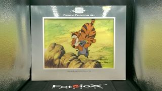 Disney Animation Winnie The Pooh Tigger Hand Painted Cel And Production Drawing