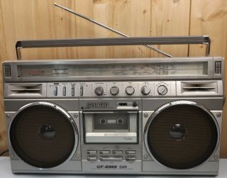 Vintage Sharp Gf - 8989z Boombox Ghetto Blaster Portable Radio Cassette Stereo