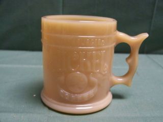 Vintage Whataburger Buffalo Nickel Tan Glass Coffee Mug With Handle