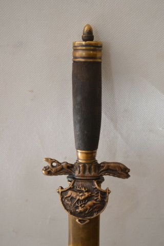 German Hunting Dagger Wwii Old Cutlass Sword 50cm Deer Solingen