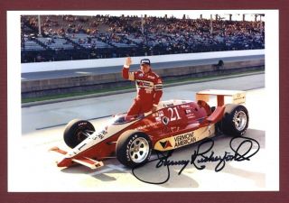 Johnny Rutherford Motor Sport Hall Of Fame Indy 500 Winner Signed Photo C15919