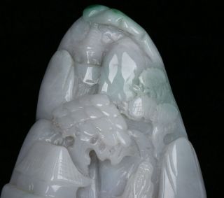 Cert ' d 2 Color Natural Grade A jadeite Jade Sculpture statue landscape r06522261 3