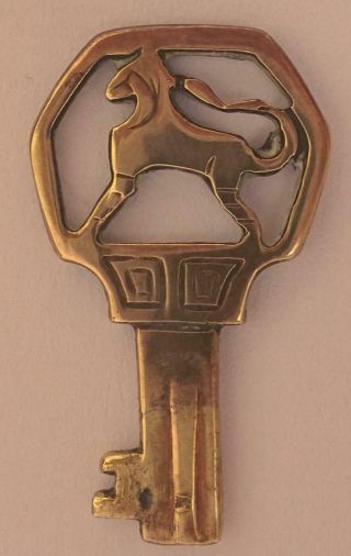 Erhard & Söhne Art Nouveau Brass Key For Jewellery Box