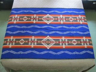 Gently Pendleton Beaver State Shawl,  Wool Blanket Southwest Indian Pattern