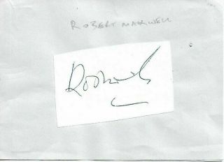 Robert Maxwell (1923 - 1991) British Media Proprietor & Mp Signed Album Page