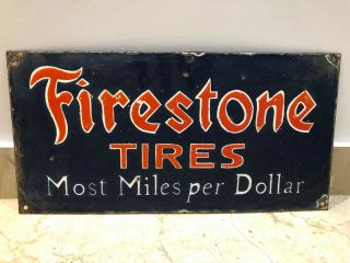 Firestone Tires Porcelain Enamel Sign