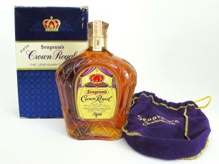 Crown Royal Vintage 1966 Rare Still  " Empty " Bottle