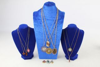 13 X Vintage Mid Century Modernist Jewellery Inc.  Pendants,  Necklaces