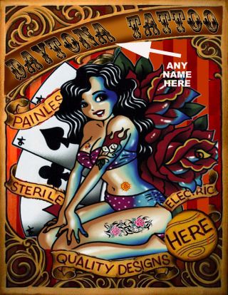 Awesome Personalized Tattoo Artist Sign Ready To Frame Very Cool P45