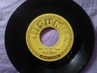 Elvis Presley Baby Lets Play House/im Left Youre Right Shes Gone Sun 45 A