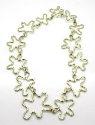 Magnificent Rare AC Studio Angela Cummings Modernist Sterling Silver Necklace 2
