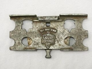 Vintage Keen Kutter Cross Cut Saw Jointer Raker Slide Gauge Tool Patent May 1898