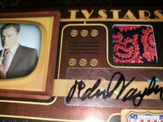 Robert Vaughn 2009 Donruss Americana Autographed Card & Patch The Man From Uncle