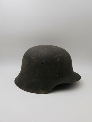 Vintage Wwii German M - 35 Helmet