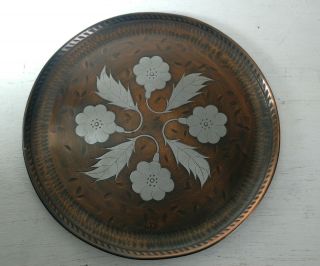 Victoria House Pewter & Copper Plate 7 "