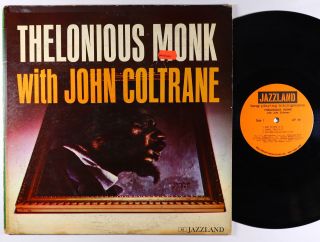 Thelonious Monk With John Coltrane - S/t Lp - Jazzland - Jlp 46 Mono Vg,