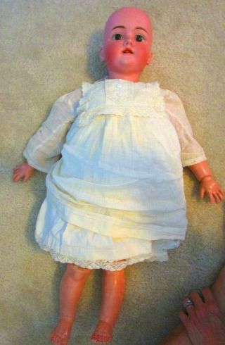 Antique Large 28 " German Bisque Head Doll Kley & Hahn Walkure Germany Jointed