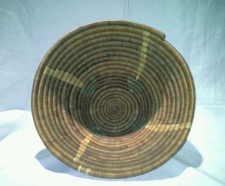 Handmade Bowl from Africa handwoven Basket Basketvweave Brown 3