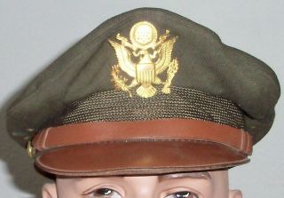 Usaaf Us Army Air Corps Ww2 Pilot Office Uniform 50 Mission Crusher Cap