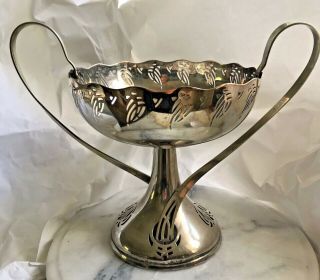 Antique Wmf Silver Plated Art Nouveau Tazza Bowl For Restoration