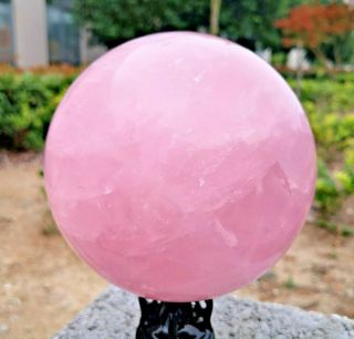 5.  7lb Natural Pink Rose Crystal Ball Is More Suitable For The Ball Body Fdl153