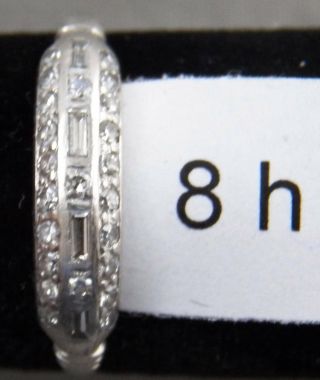 Antique Platinum & Diamonds Ring,  Size 8