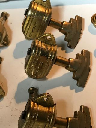 Grover Imperial DeLuxe Gold Gibson Vintage Tuners 1960 ' s - 1970 ' s 110G Parts Old 3