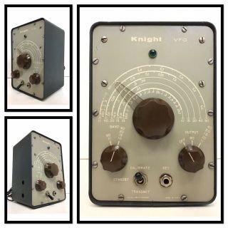 Vintage Knight Vfo Shortwave Ham Radio,  Allied Radio,  Model V - 44,  10 - 80 Meters