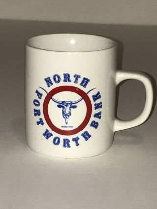 Vintage North Fort Worth Bank Coffee Mug - Euc