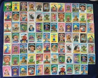 Garbage Pail Kids Series 3 Complete 1986 Set Of 82 Stickers,  Wrapper