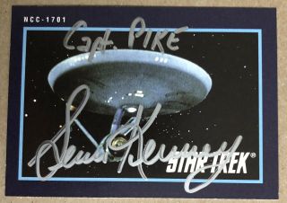 Sean Kenney Hand Signed Sports Card Star Trek Tos Christopher Pike The Menagerie