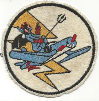 Ex,  On Wool Felt Off G - 1 Flight Jacket Usmc Vmf - 451 Squadron Patch