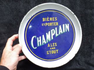 RARE 1920 ' s CHAMPLAIN BEER TRAY 