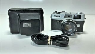 Vintage Canon Canonet Ql19 Rangefinder 35mm Film Camera With Case