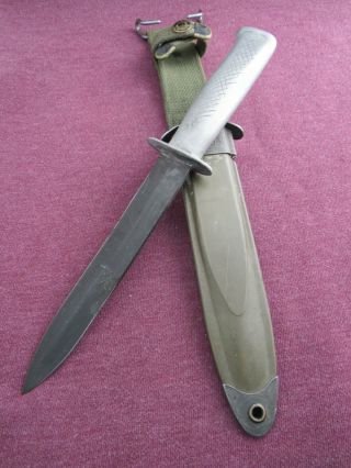 Wwii Ww2 Post Vietnam Era Milpar Fighting Knife / Us M3 Fighting Knife