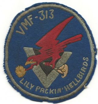 Aussie Made Usmc 1st Issue Vmf - 313 Squadron Patch Off G - 1 Flight Jacket