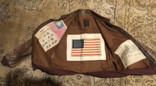 Wwii Named J.  A.  Dubow Cbi A - 2 Jacket With 3 Chits Size 40.