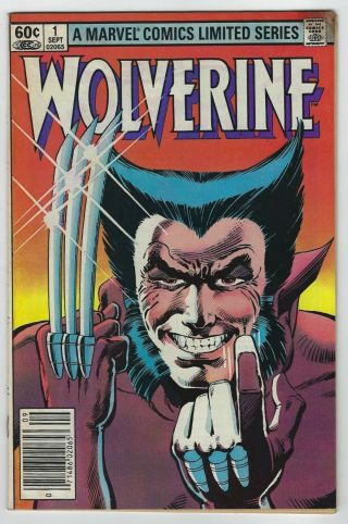 Wolverine 1 (1982 Marvel) 1st Series,  Frank Miller,  Claremont,  1st Print,  F/f,