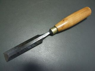 Bevel Edged Chisel 15/16 " Vintage Old Tool Boxwood Handle By I & H Sorby
