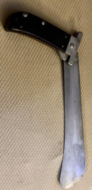 Ww2 Case Xx A1 Aaf Folding Machete With Blade Guard,  Unsharpened