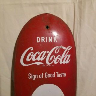 VINTAGE ADVERTISING 1949 COCA COLA CIGAR THERMOMETER ADVERTISEMENT SIGN RARE 2