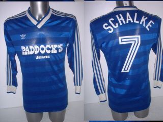 Schalke 04 Adidas Shirt Jersey Trikot Football Soccer Vintage Adult Medium 1980s