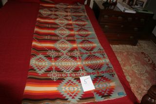 Vintage 1930 ' s Pendleton Woolen Mills indian trade blanket (wool). 2