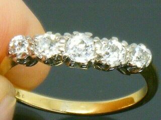 18ct Gold 18k Gold 0.  60ct Diamond Antique Ring Size N