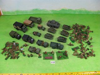 Vintage Airfix &other Model Kits 1/72 Tanks Brenn Carriers Soldiers Etcwwii 2128