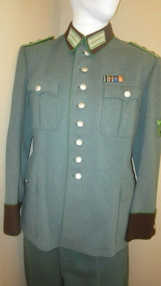 Wwii German Police Polizei Hauptwachtmeister Uniform Tunic & Trousers