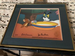Tom And Jerry Signed Limited Edition Animation Cel " The Little Orphan "