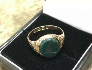 Antique Victorian 15ct Gold Bloodstone Ring B 